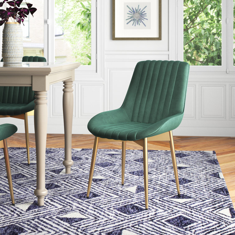 Etta Avenue™ Alannah Velvet Side Chair & Reviews Wayfair